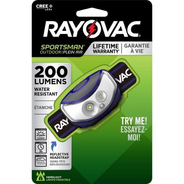 Rayovac Head Lamp Led Sportsmn SPPHL3AAA-BXT